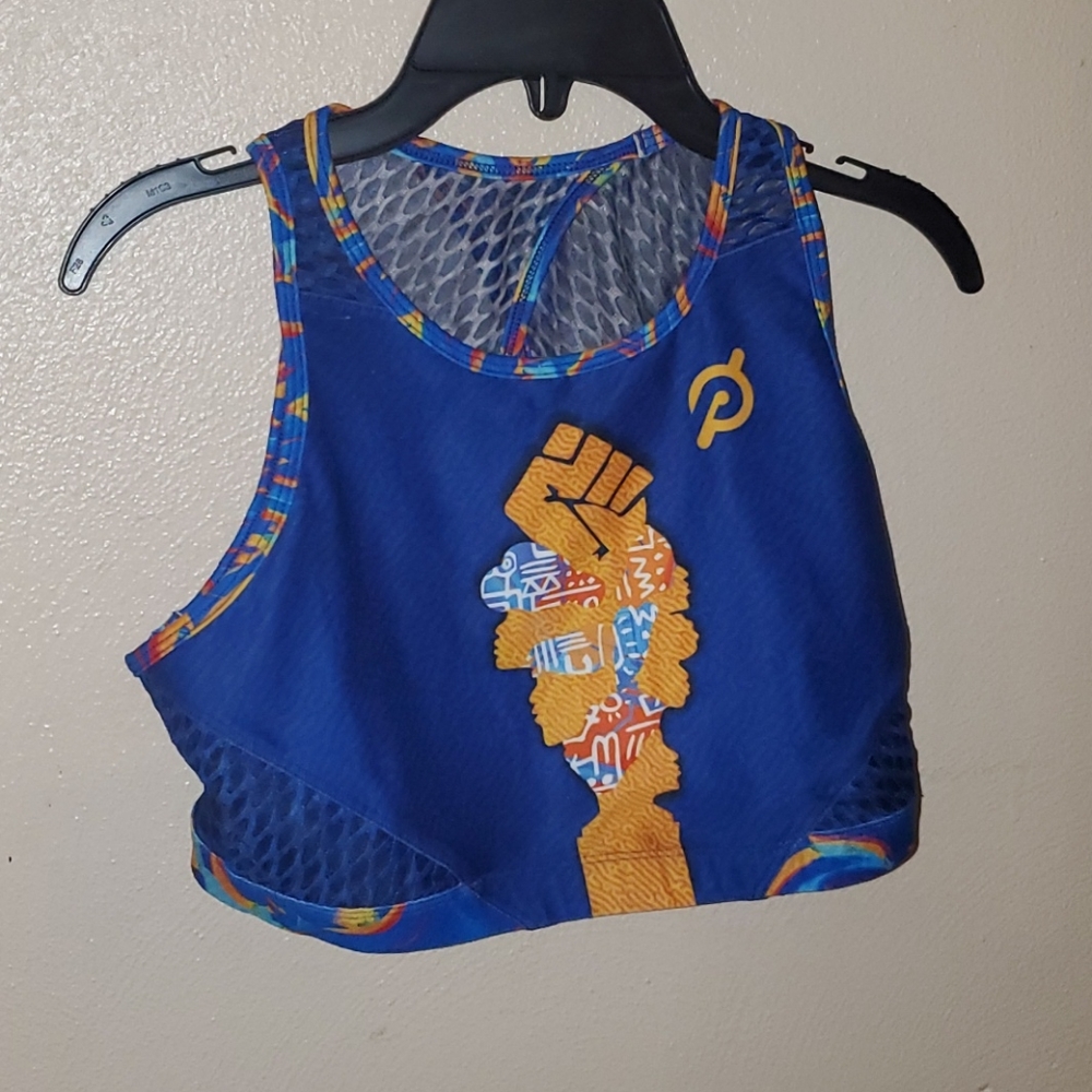 Peloton with sports bra sz l